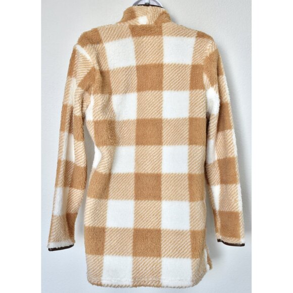 C&C CALIFORNIA NWT WATERFALL LAYERING TAN BUFFALO TOPPER JACKET. SIZE M - Picture 7 of 10